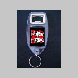 Punk rock Tartan  kľúčenka s otvarákom
